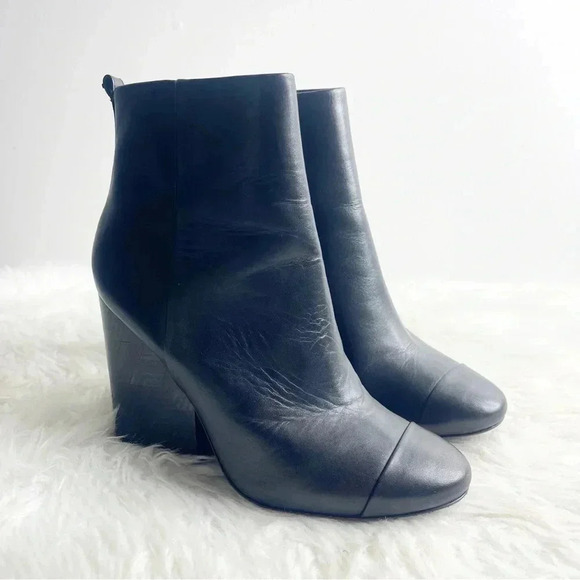 Tory Burch Womens Grove Leather Ankle Booties Size 8.5 - Picture 2 of 10